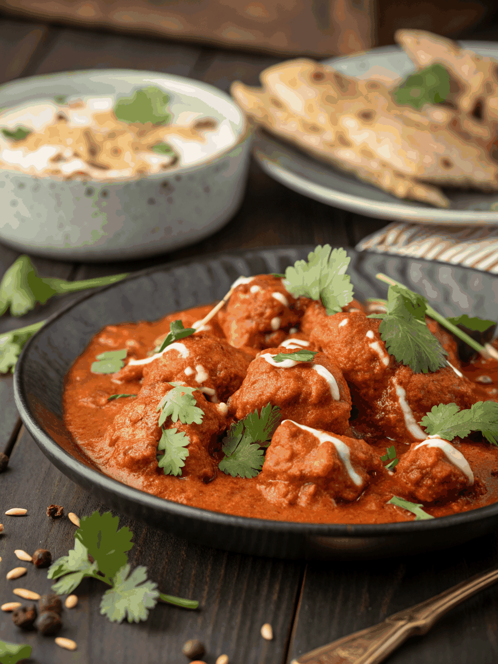 Traditional Butter Chicken in a rich creamy sauce